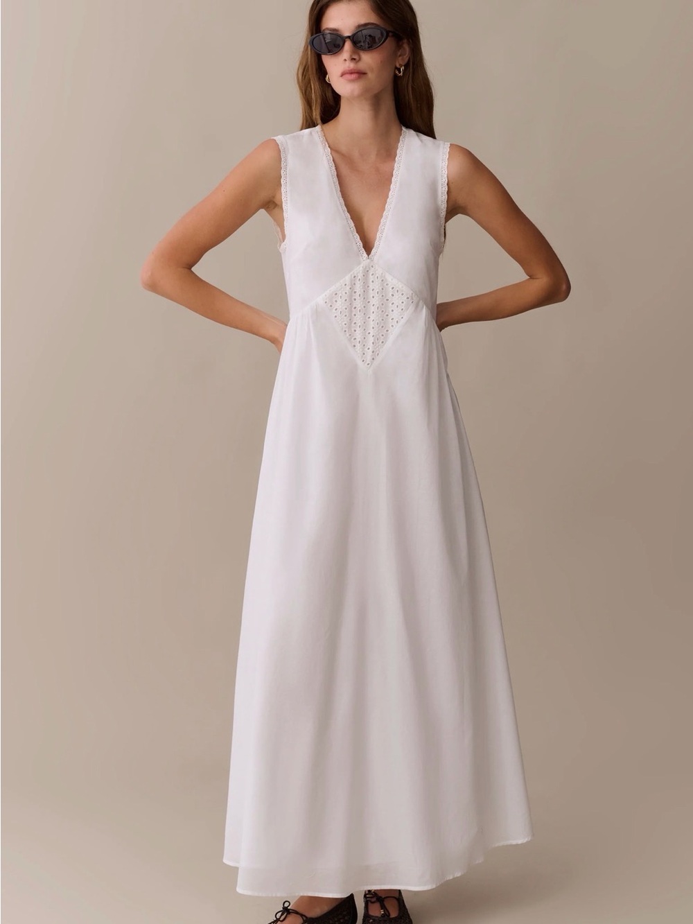 kourt, Sonnet White 100% Cotton Dress NWT